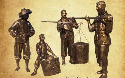 稱(chēng)糧食農(nóng)耕文化玻璃鋼仿銅園林景觀雕塑