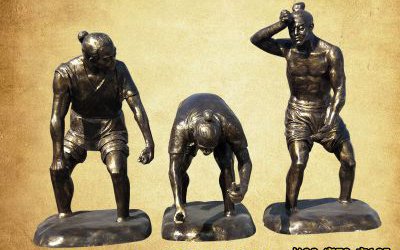 農場裝飾擺件文化插秧玻璃鋼仿銅雕塑