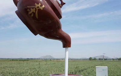 庭院創(chuàng)意玻璃鋼懸浮流水噴泉天壺雕塑