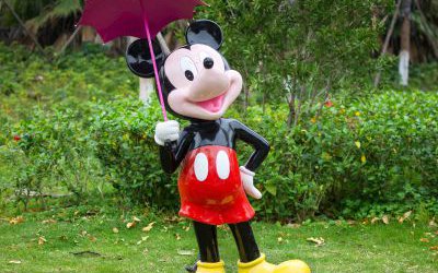 公園景區玻璃鋼彩繪米老鼠米奇雕塑