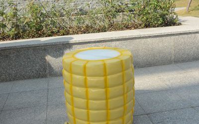 公園創意玻璃鋼仿真玉米座椅雕塑