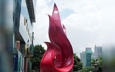 城市街道擺放的玻璃鋼創意抽象孔雀雕塑