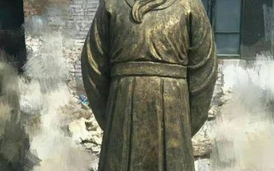 玻璃鋼仿銅校園廣場(chǎng)古代歷史名人鑄銅法制廉政包拯雕塑