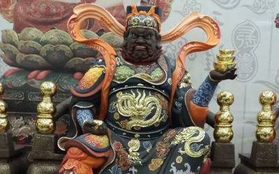 五路財神之武財神玻璃鋼彩繪寺廟財神雕塑