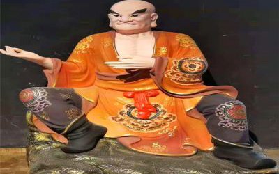 玻璃鋼彩繪大型景觀寺廟景區(qū)裝飾品十八羅漢雕塑