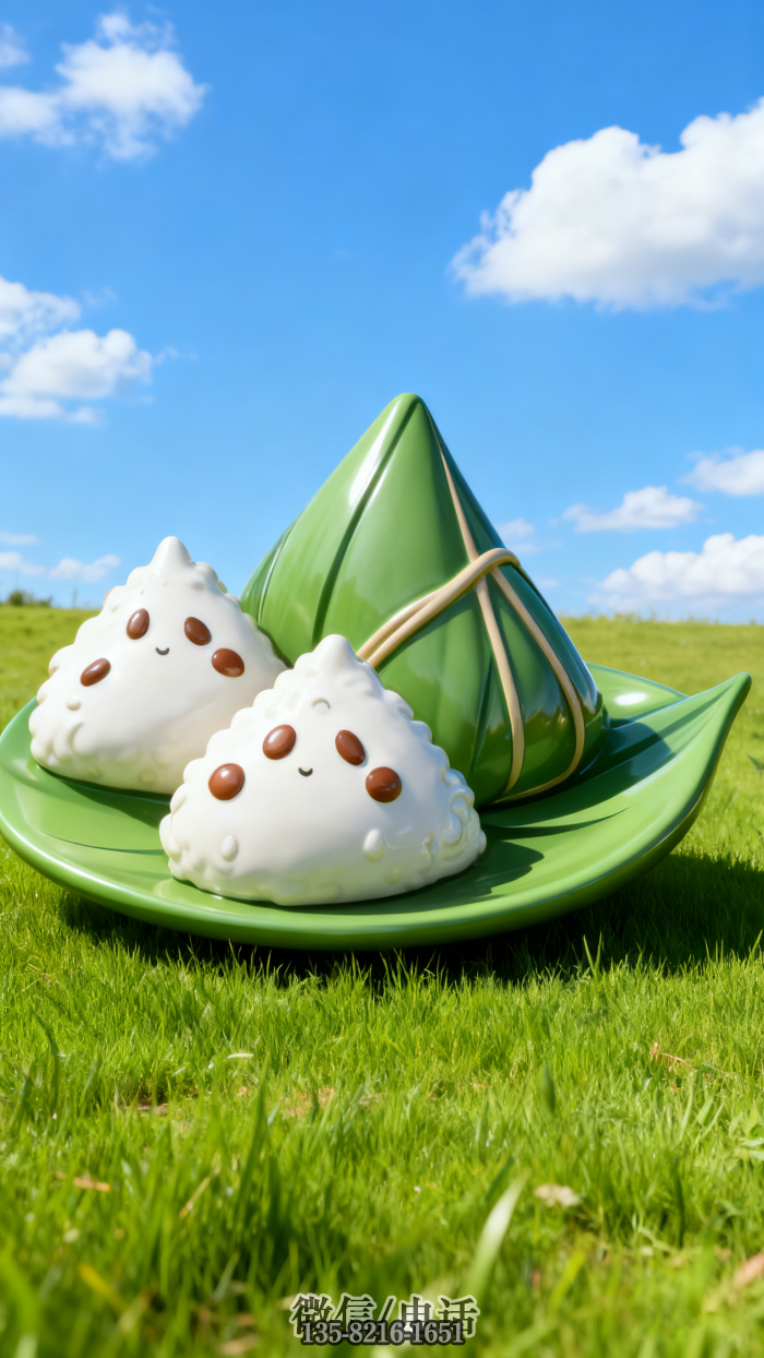 粽子雕塑實(shí)拍圖