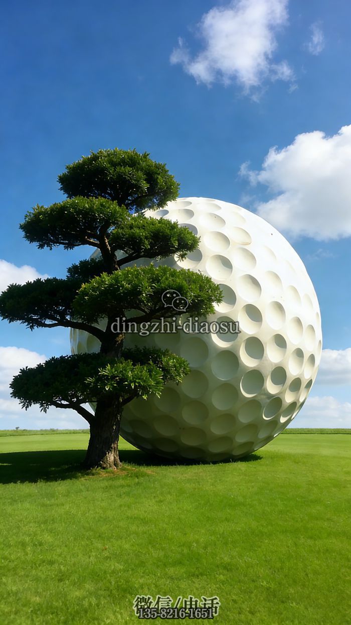 高爾夫球雕塑