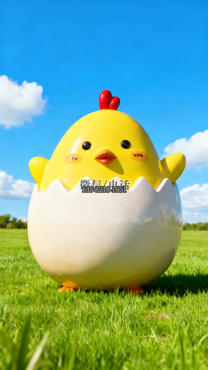 小雞雕塑實(shí)拍圖