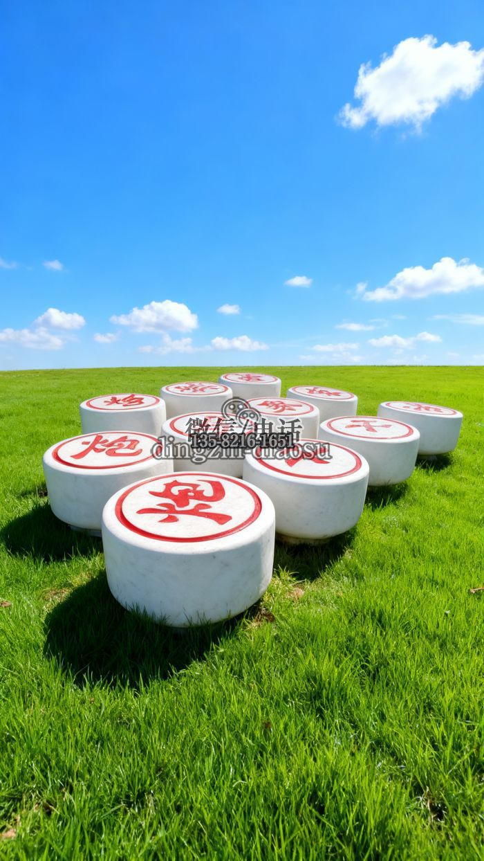 下棋雕塑