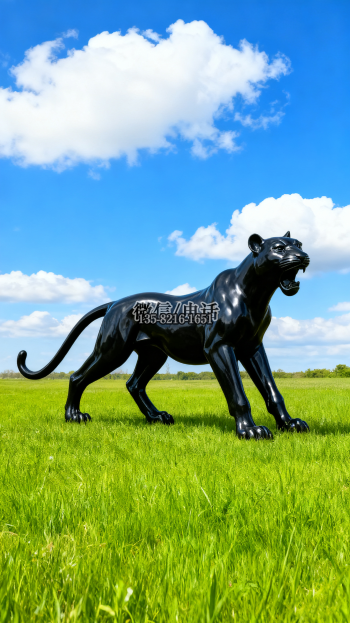 獵豹雕塑實(shí)拍圖